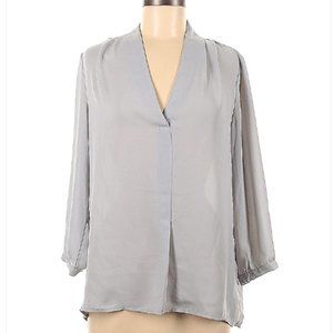 Laundry by Shelli Segal 3/4 sleeve blouse in Gray
